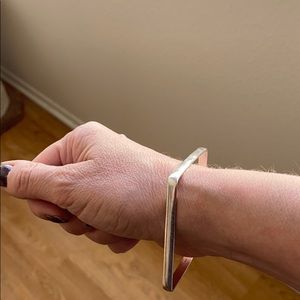 Sterling silver square bangle